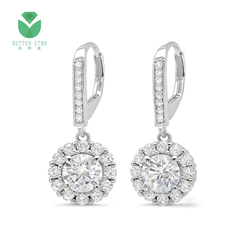 H0b30557907a44d53b654605e494548730 Grown Diamond Diamond Earrings - Image 1