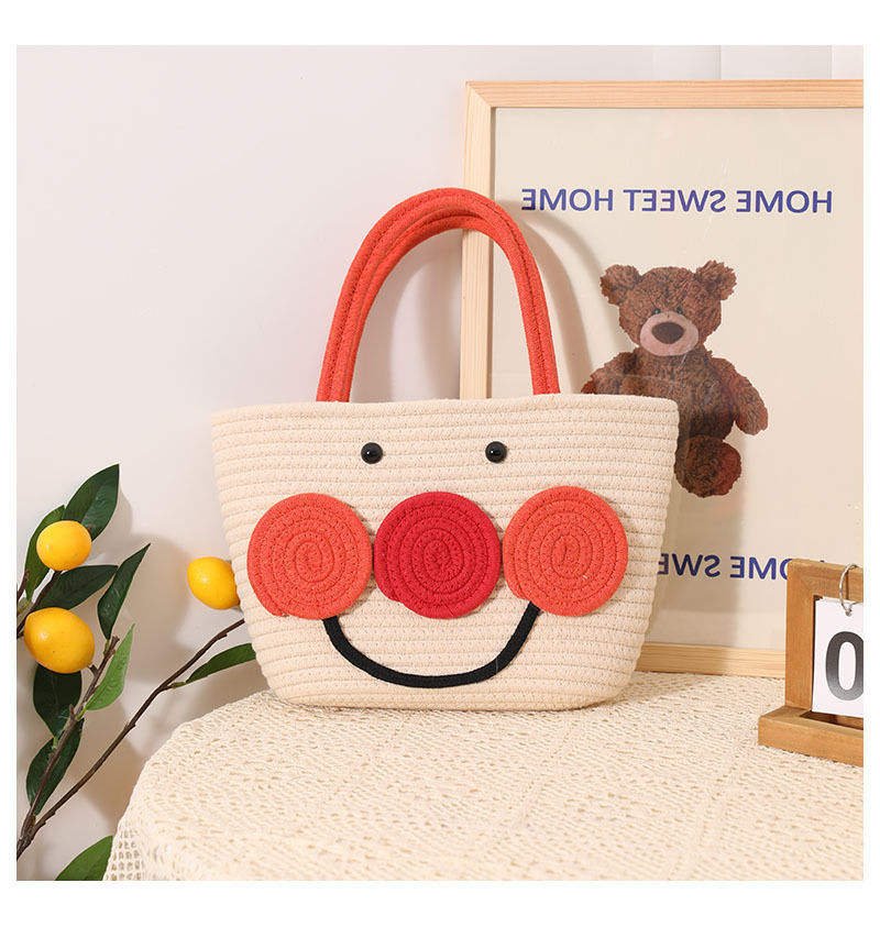 Ha75275b832a647dbb0804a18260b111bx Cute Anpanman Hand-held Cotton Woven Bag - Image 1